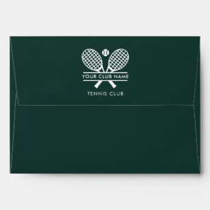 Custom Tennis Country Club Name Office Envelope