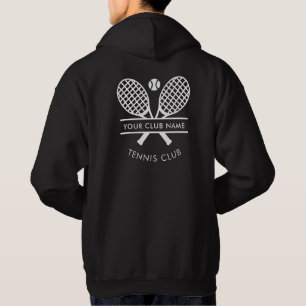Custom Tennis Country Club Name Team Coach Hoodie