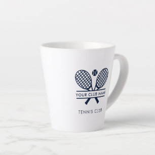 Custom Tennis Country Club Name Team Swag Latte Mug