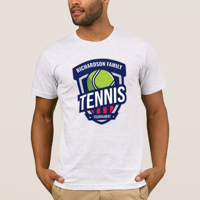 Custom Tennis Logo T-Shirt (Front)