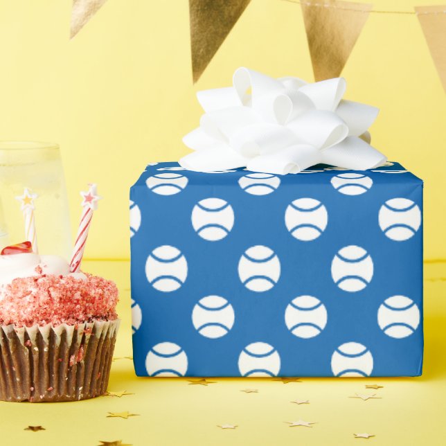 Custom tennis theme Birthday party wrapping paper (Birthday Party)