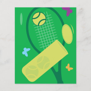 Custom tennis tournament flyers template design