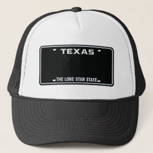 Custom Texas License Plate Cap 01