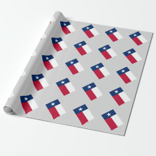 Custom Texas state flag Birthday wrapping paper