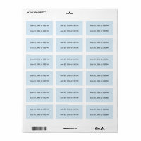 Custom Text 2 Lines, light blue background