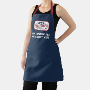 Custom text 4th of July 1776 Apron
