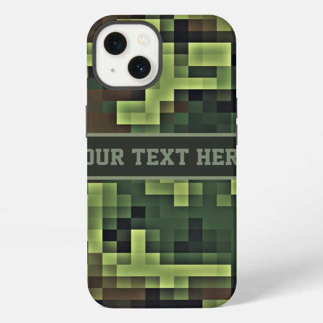Custom Text Abstract Camo iPhone 6 case (Back)
