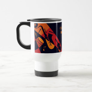 Custom text Abstract Music mugs