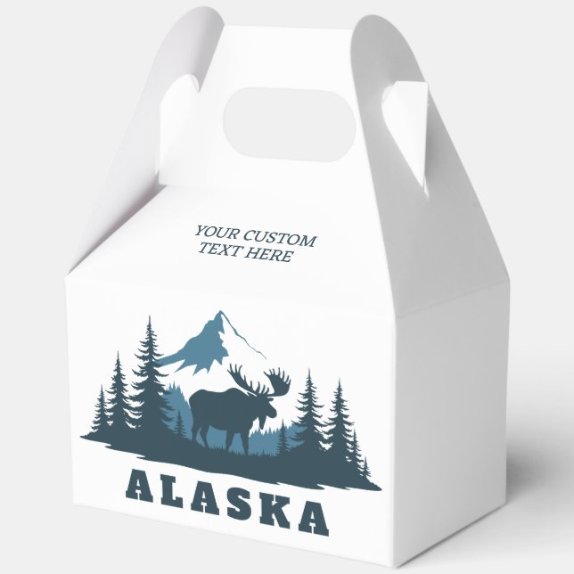 Custom Text ALASKA Favour Box (Front)