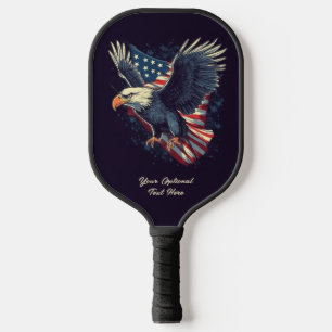 Custom Text American Eagle Pickleball Paddle