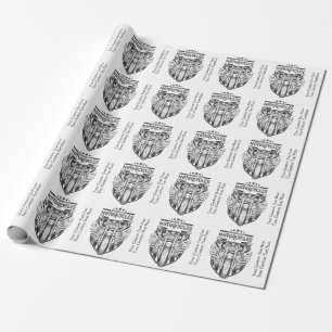 Custom text “American Motocycles” wrapping pap Wrapping Paper