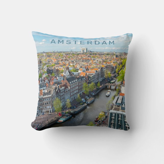 Custom Text Amsterdam Cushion (Front)