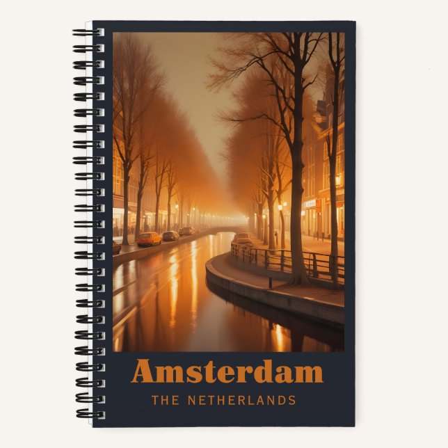 Custom Text Amsterdam Notebook (Front)