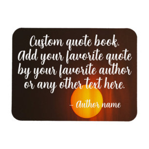 Custom Text and Author Name Magnet
