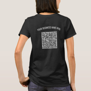 Custom Text and Color Personalized QR Code T-Shirt