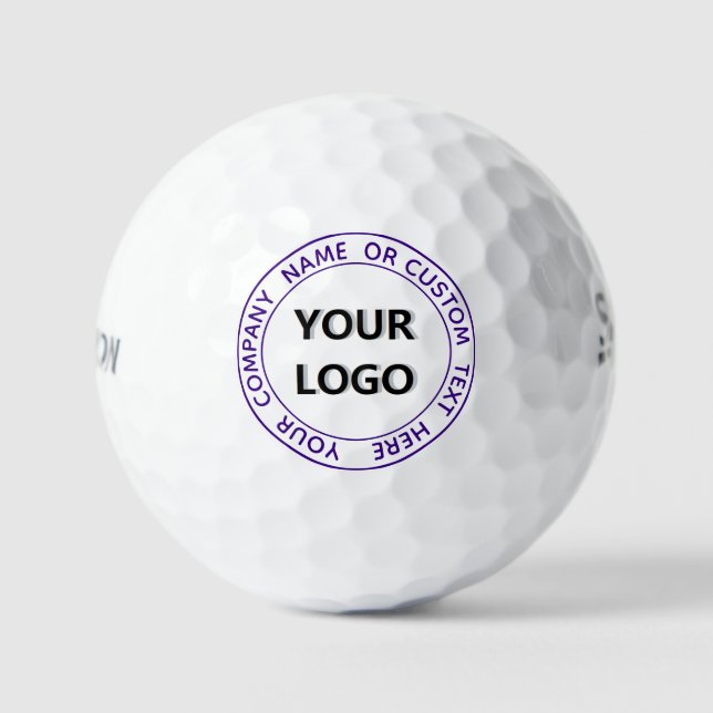 Custom Text and Logo Promotional Stamp Golf Balls (Front)