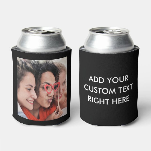 Custom Text and Photo Can Cooler (Creator Uploaded)