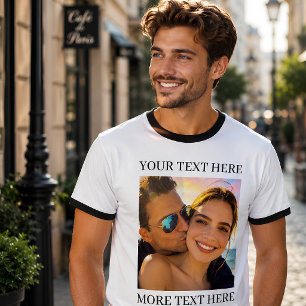 Custom Text and Photo T-Shirt