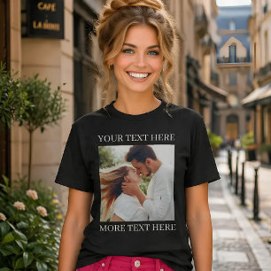 Custom Text and Photo T-Shirt