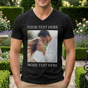 Custom Text and Photo Tri-Blend Shirt