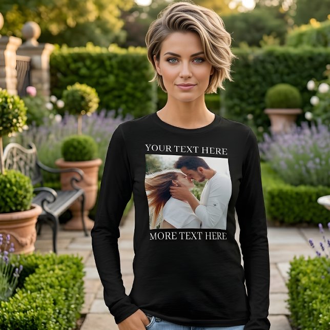 Custom Text and Photo Tri-Blend Shirt (Creator Uploaded)