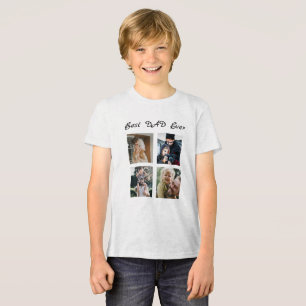 Custom text and picture x4 Tri-Blend shirt