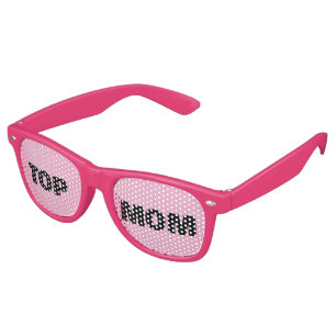 Custom Text & Any Background Colour party Retro Sunglasses