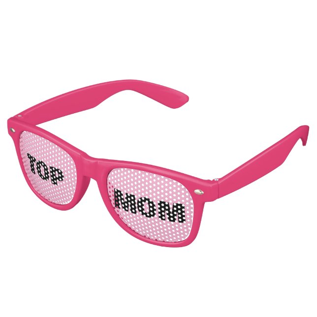 Custom Text & Any Background Colour party  Retro Sunglasses (Angled)