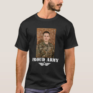 Custom Text Army with Photo T-Shirt