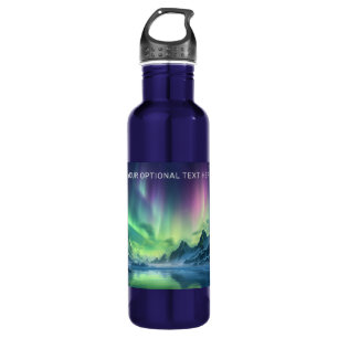 Custom Text Aurora Borealis 710 Ml Water Bottle