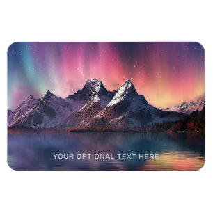 Custom Text Aurora Borealis Magnet