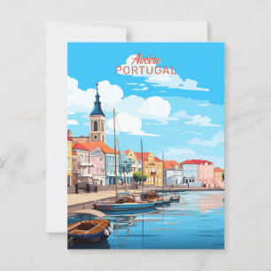 Custom Text Aveiro Portugal Postcard