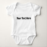 Custom Text  Baby Bodysuit<br><div class="desc">To customise your product,  look under the picture for the "Customise It" Button and create your own product and colour scheme.</div>