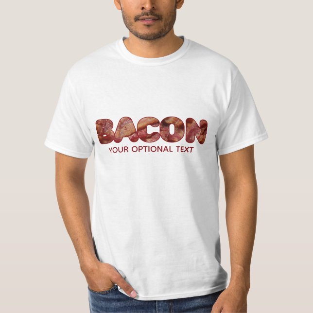Custom text BACON shirts & jackets (Front)
