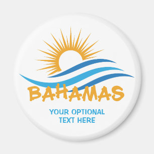 Custom Text Bahamas Magnet