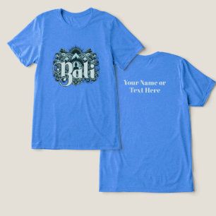 Custom Text Bali Tri-Blend Shirt