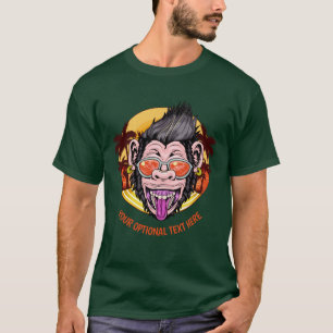 Custom text Beach Monkey clothing T-Shirt