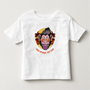 Custom text Beach Monkey clothing Toddler T-Shirt