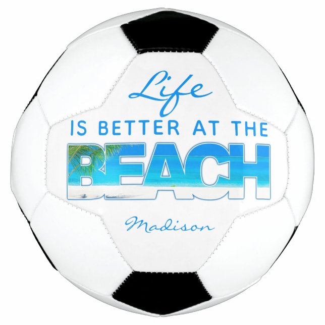 Custom text BEACH Soccer Ball (Front)