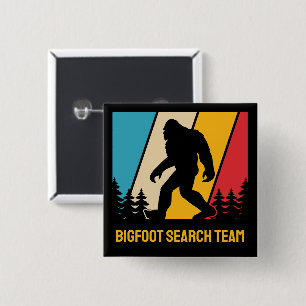 Custom Text Bigfoot 15 Cm Square Badge
