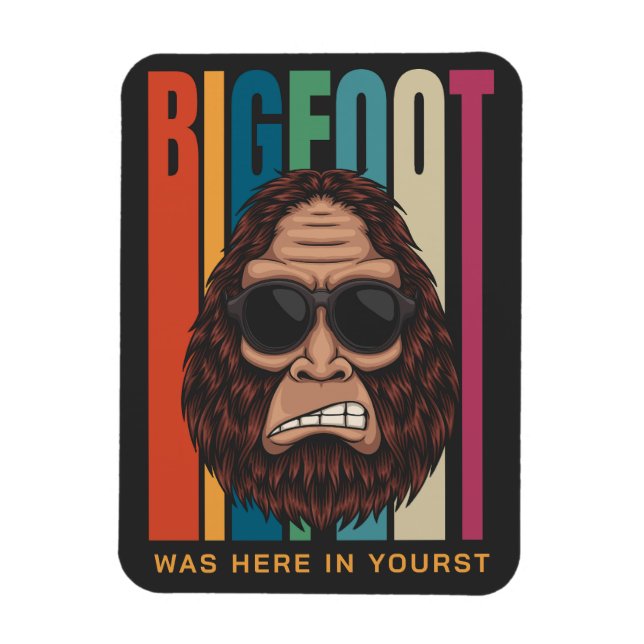 Custom Text Bigfoot Magnet (Vertical)