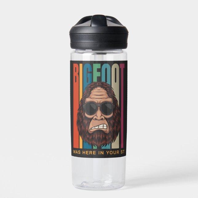 Custom Text Bigfoot Water Bottle (Front)