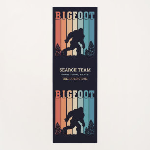 Custom Text Bigfoot Yoga Mat