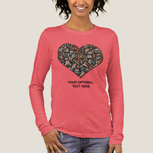 Custom Text Book Lover's Tri-Blend Shirt
