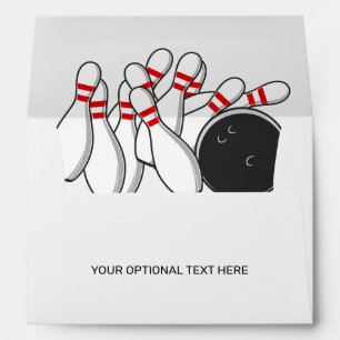 Custom Text Bowling Envelope