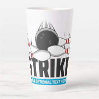 Custom Text Bowling Strike