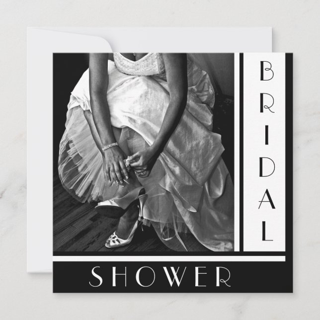 Custom  Text Bridal Shower Invitations (Front)