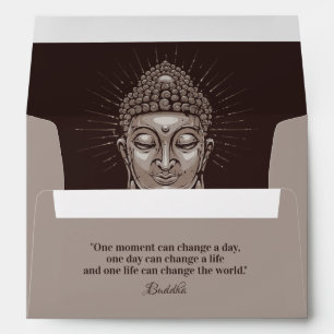 Custom text Buddha Quote Envelope