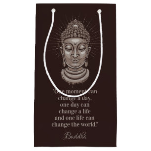 Custom text Buddha Quote gift bag