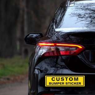 Custom Text Bumper Sticker
